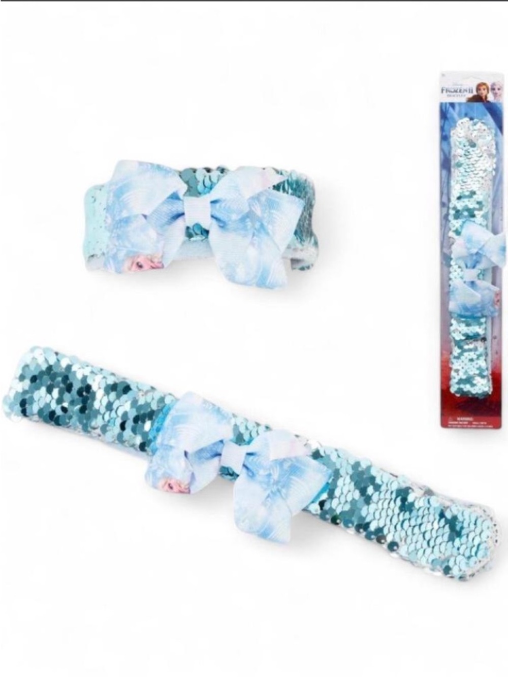 Disney Frozen blue bow Slap Bracelet